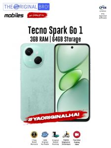 Tecno Spark Go 1 - 3GB RAM - 64GB Storage - PTA Approved - 12 Months Warranty - Green - The Original Bro Mobiles - TOB36